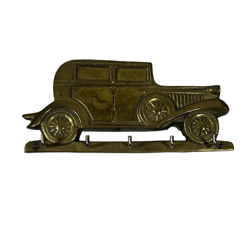 vintage antique car key holder holds 5 keys‎
